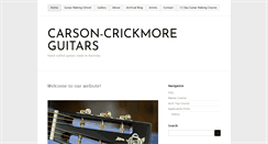 Desktop Screenshot of carson-crickmoreguitars.com.au