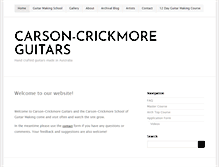 Tablet Screenshot of carson-crickmoreguitars.com.au